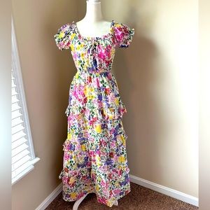 ASTR The Label Floral Maxi Dress with Slit